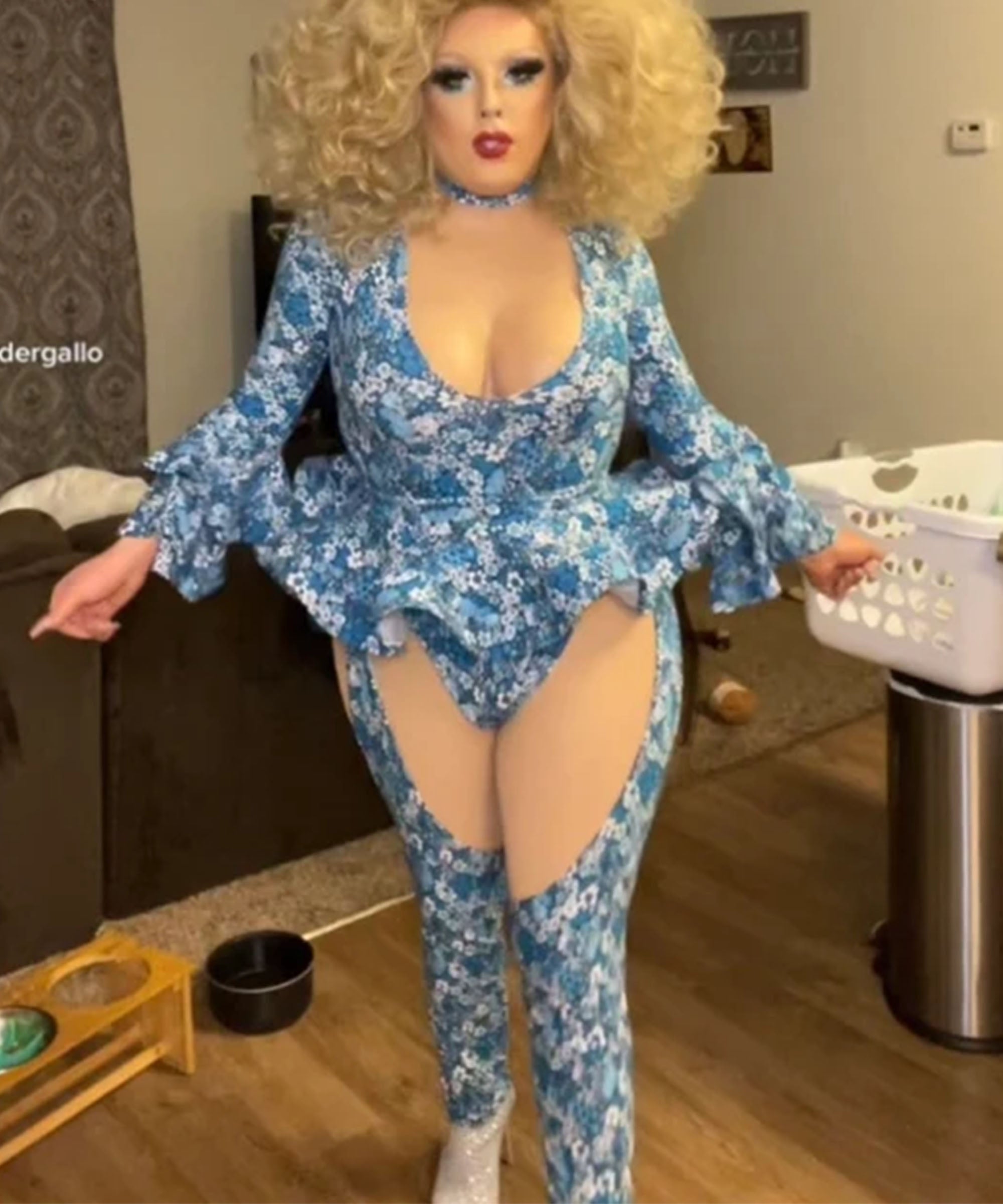 katkow drag queen leotard and chaps sewing pattern customer