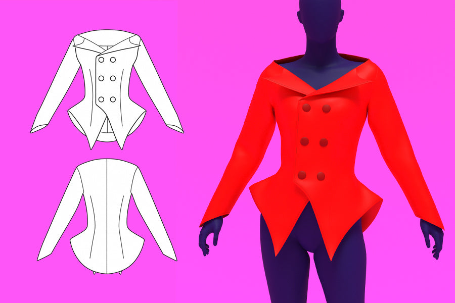 How to Sew an Off-Shoulder Blazer