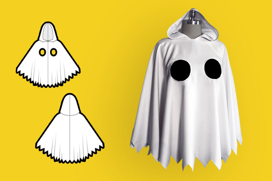 How to Sew a Ghost Hoodie Poncho for Drag Queen Halloween Costume