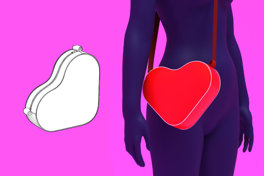 How to Sew a Heart Shaped Bag Sewing Tutorial -  Valentine Purse