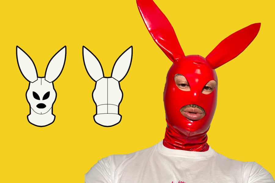 How to Sew a Bunny Facekini Mask Club Kid Halloween Costume