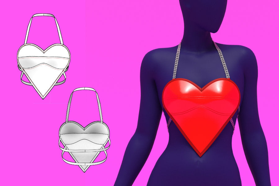 How to Sew a Heart Plate Top Sewing Pattern For Drag Queens