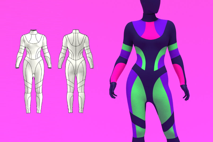 How to Sew a Paneled Catsuit Bodysuit for Drag Queens