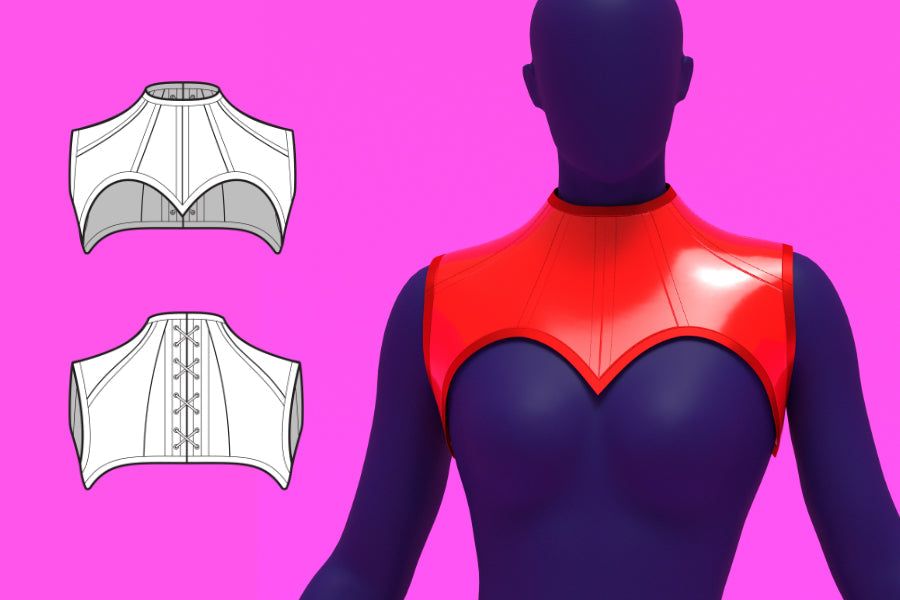 How to Sew a Sweetheart Harness Corset