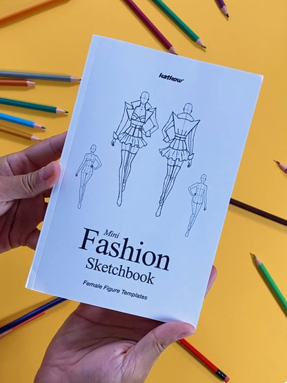 Mini Fashion Sketchbook - Female Figure Templates