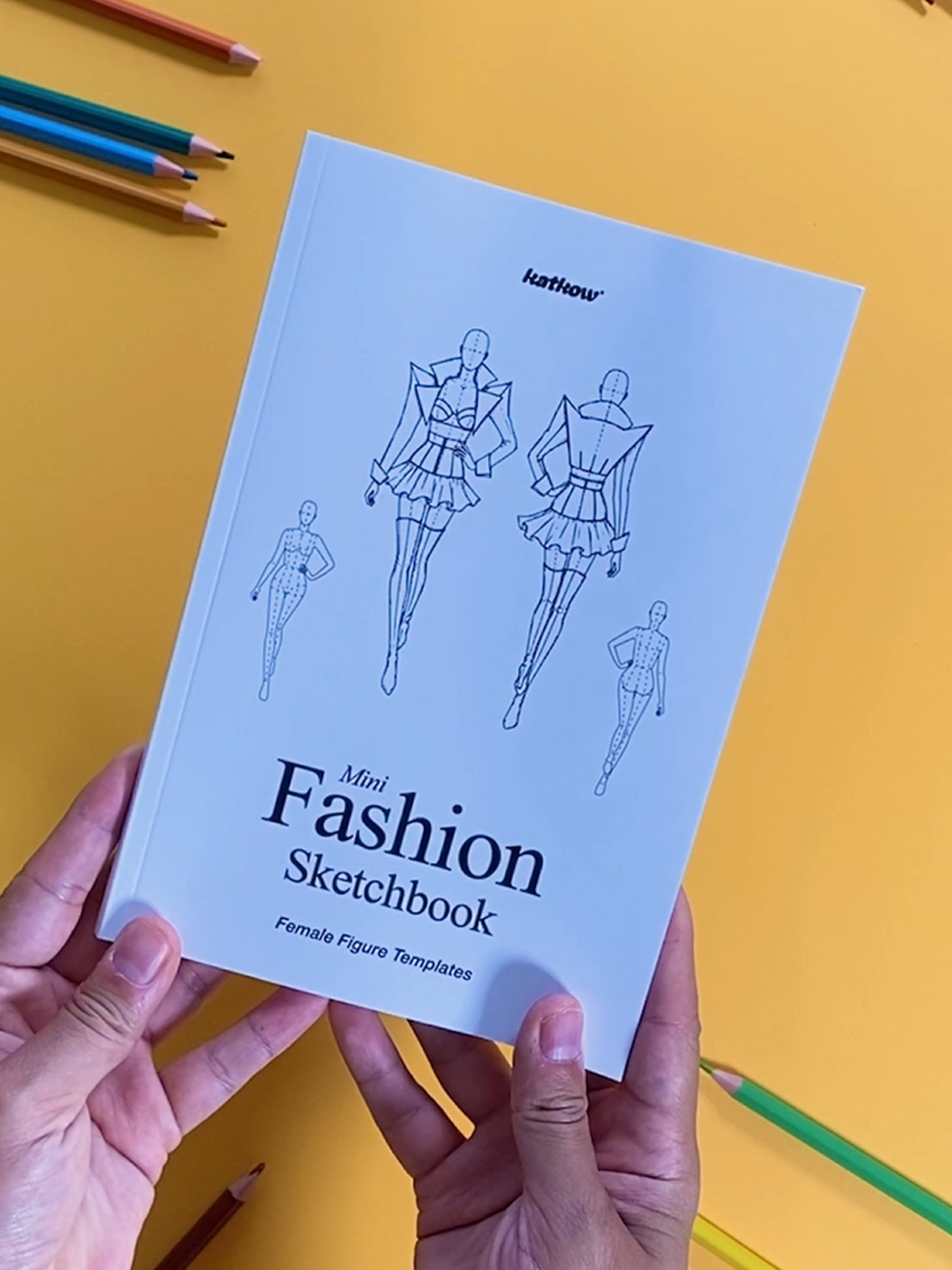 Mini Fashion Sketchbook - Female Figure Templates