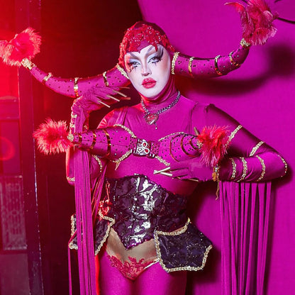 Bat Underbust Corset Sewing Pattern (XS-2X) For Drag Queens