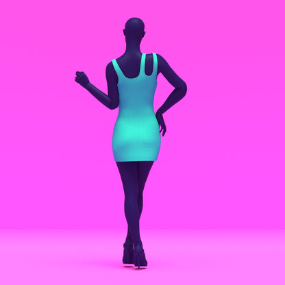 Patrón de costura para vestido elástico de 3 tiras (tallas XS a 4X) para drag queens