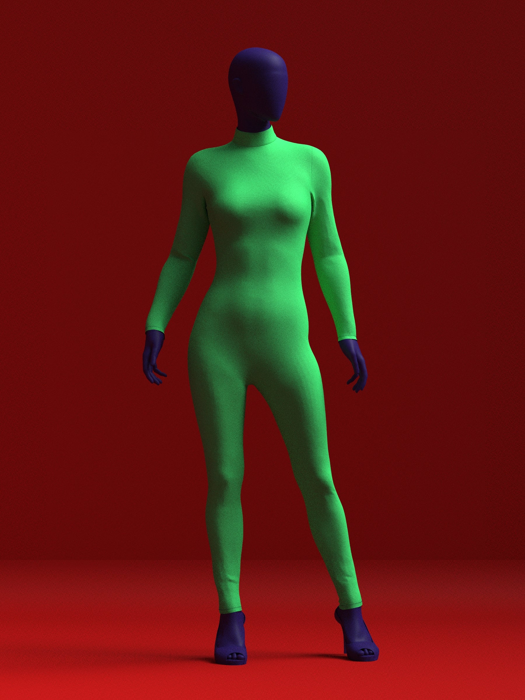 Catsuit Sewing Pattern (Sizes XS-4X) - PDF Drag Queen Costume Cosplay Womens Standard Outfit Rave DIY Katkow