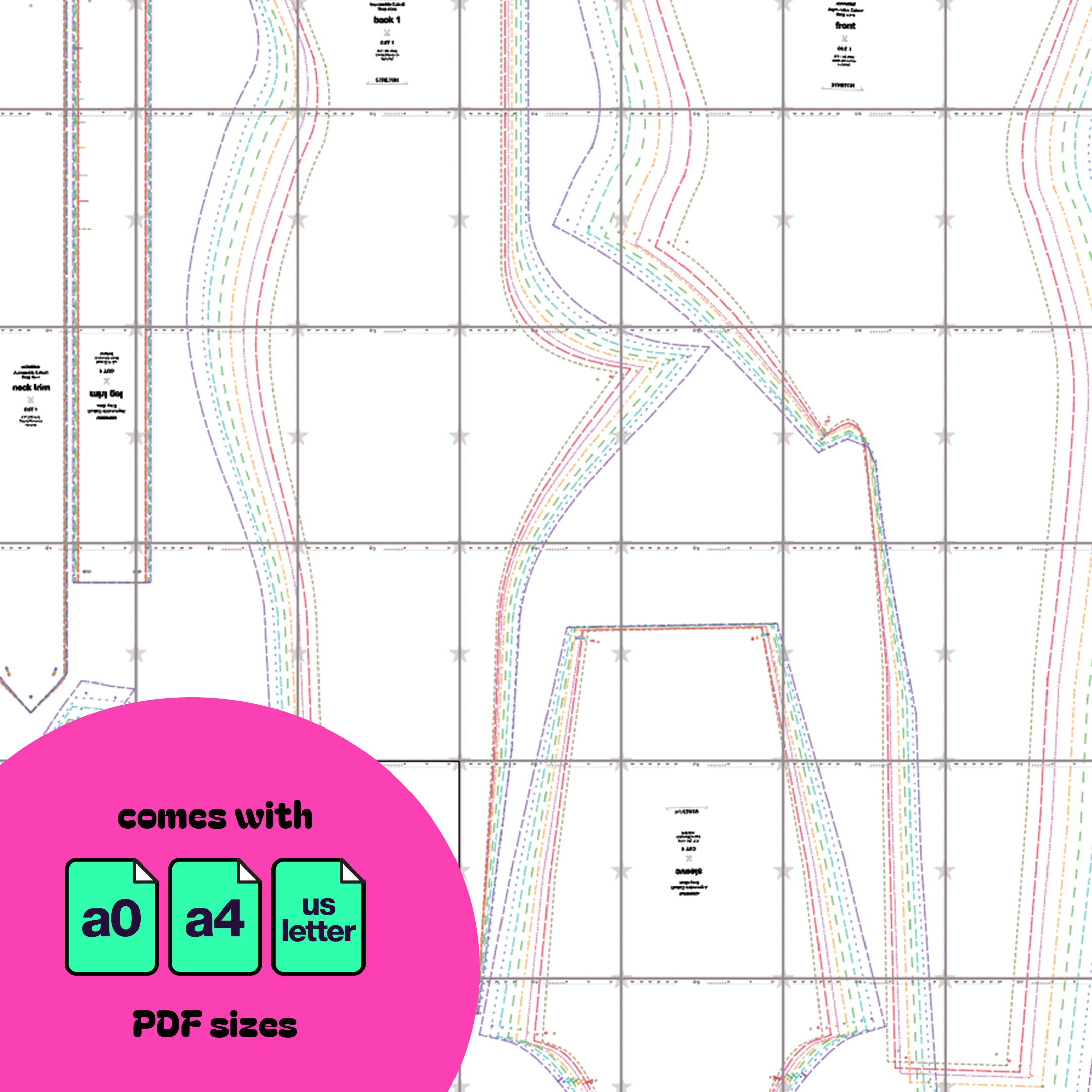 Asymmetric Catsuit Sewing Pattern (Sizes XS-4X) – Katkow