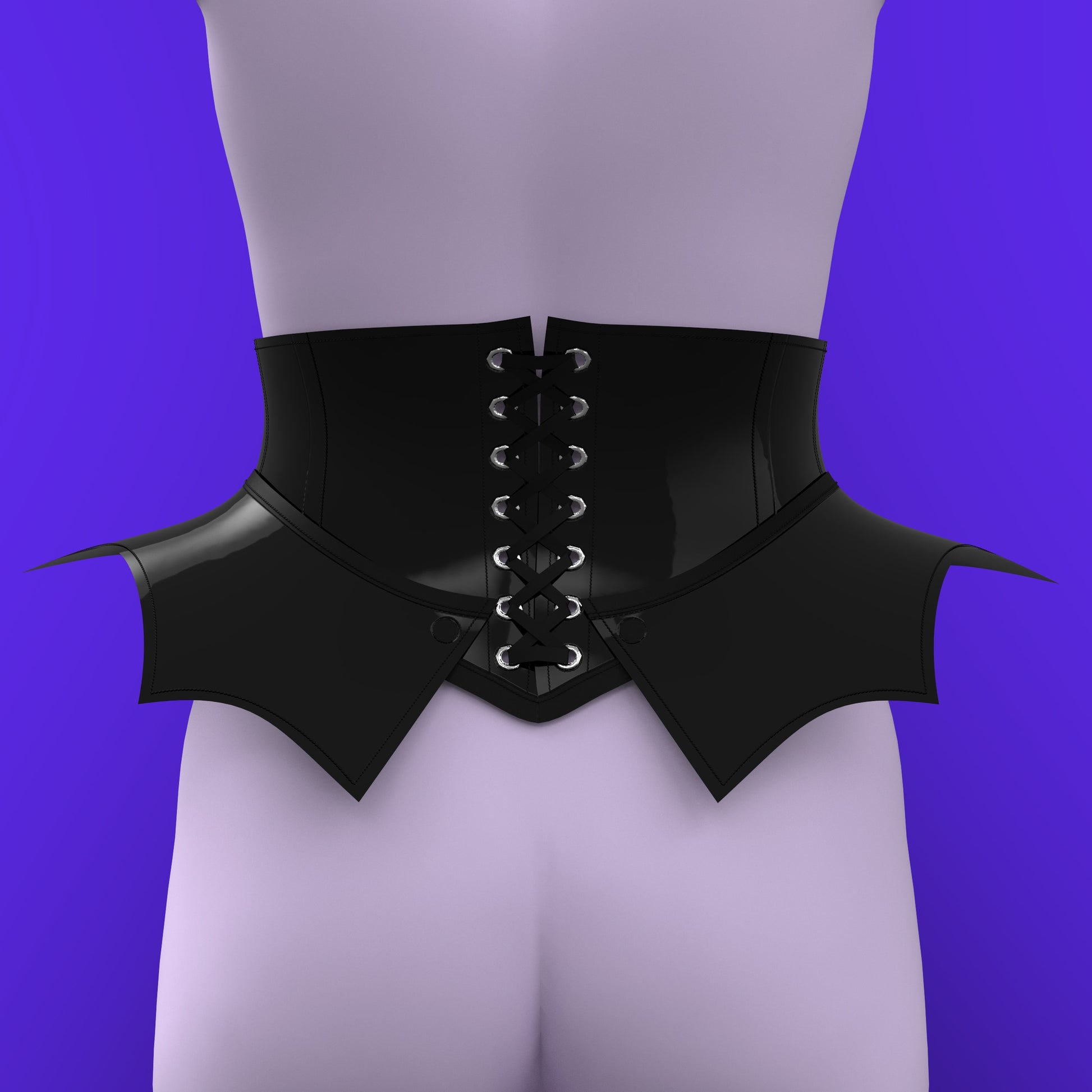 Katkow Bat Underbust Corset Sewing Pattern (Sizes XS-2X) - PDF Underbust Waist Belt Back
