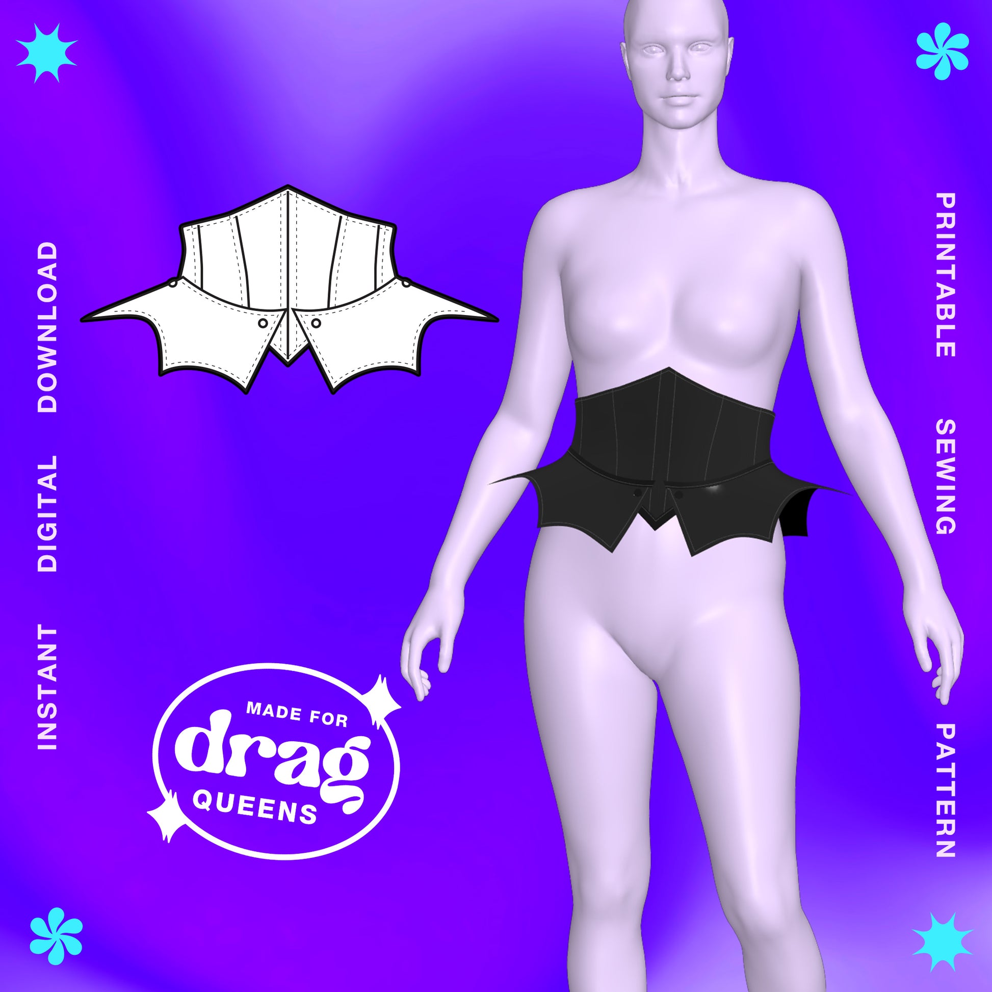 https://www.katkow.net/cdn/shop/files/Katkow-Drag-Queen-Bat-Waist-Belt-Underbust-Corset-Sewing-Pattern-Thumb.jpg?v=1700593086&width=1946