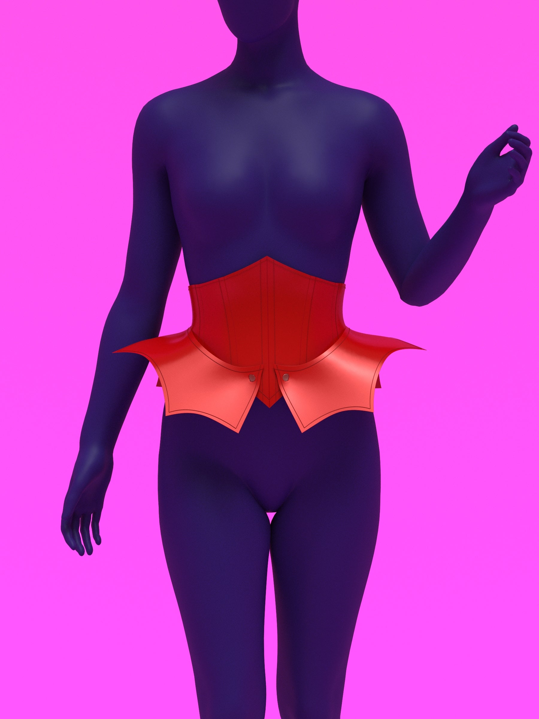 Katkow Bat Underbust Corset Sewing Pattern (Sizes XS-2X) - PDF Underbust Waist Belt Thumb