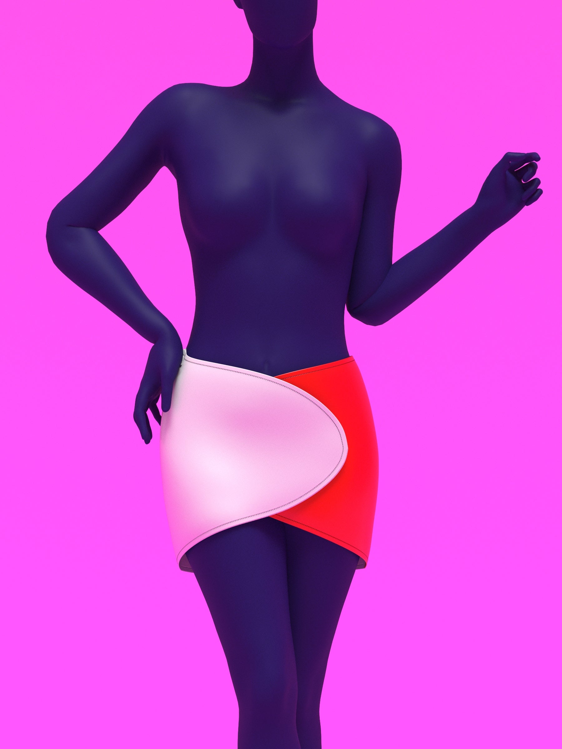 Katkow Drag Queen Wrap Mini Skirt Sewing Pattern Diesel 