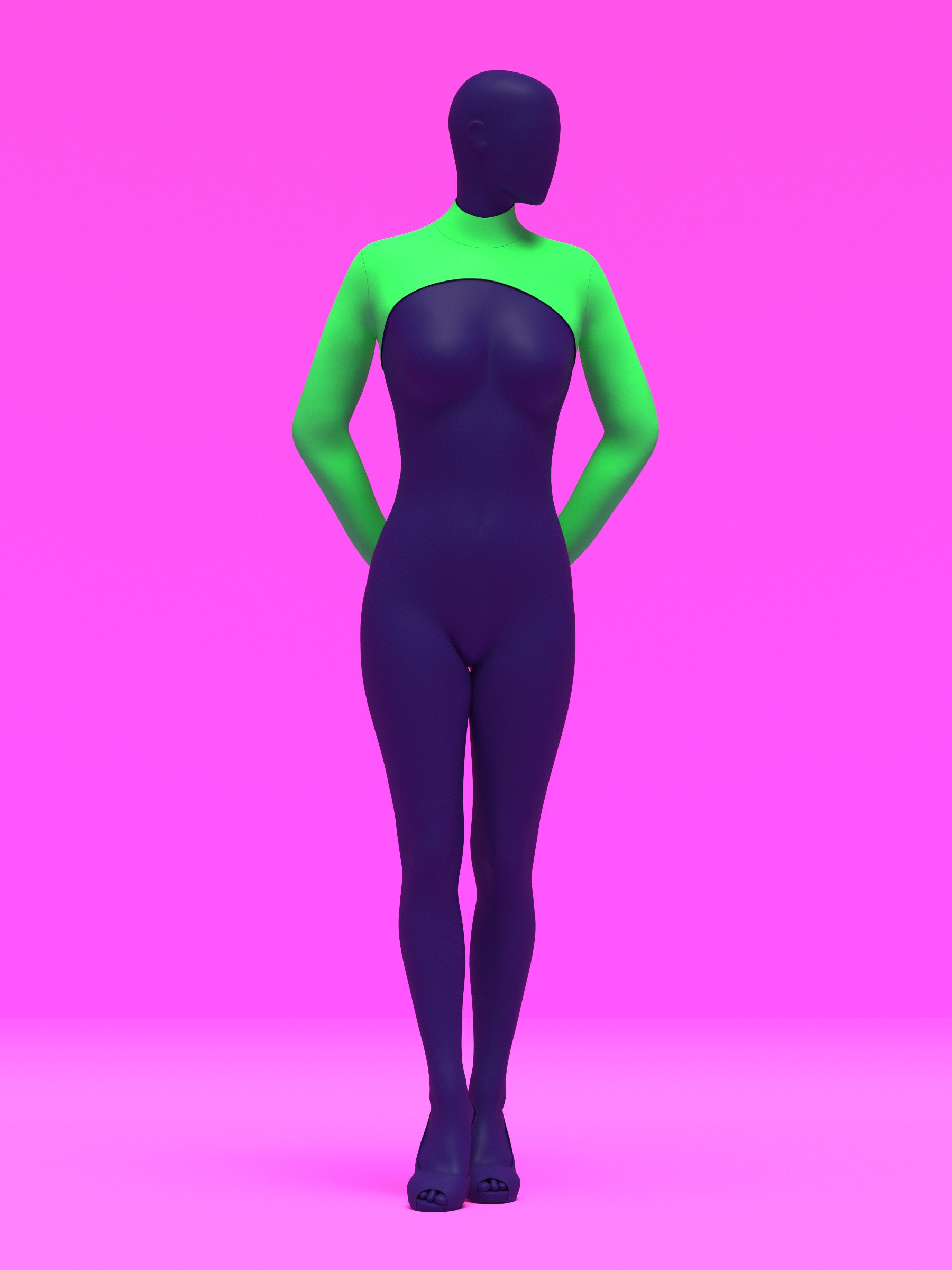 Long Sleeve Shrug Sewing Pattern (Sizes XS-4X) - PDF for Drag Queens by Katkow - Festival Rave Cosplay Stretch