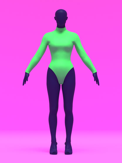 Long Sleeve Leotard Sewing Pattern for Drag Queens Costume Outfit Cosplay Rave Festival Dance Katkow Sew DIY