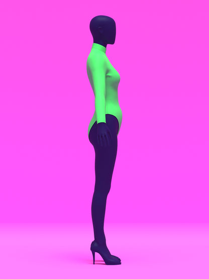 Long Sleeve Leotard Sewing Pattern for Drag Queens Costume Outfit Cosplay Rave Festival Dance Katkow Sew DIY