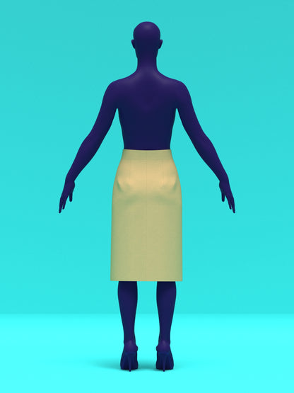 Skirt sloper PDF pattern block for drag queen fashion, non-stretch skirt base for DIY pattern making to create your own custom design in men’s and women’s sizes with hip pad adjustments
