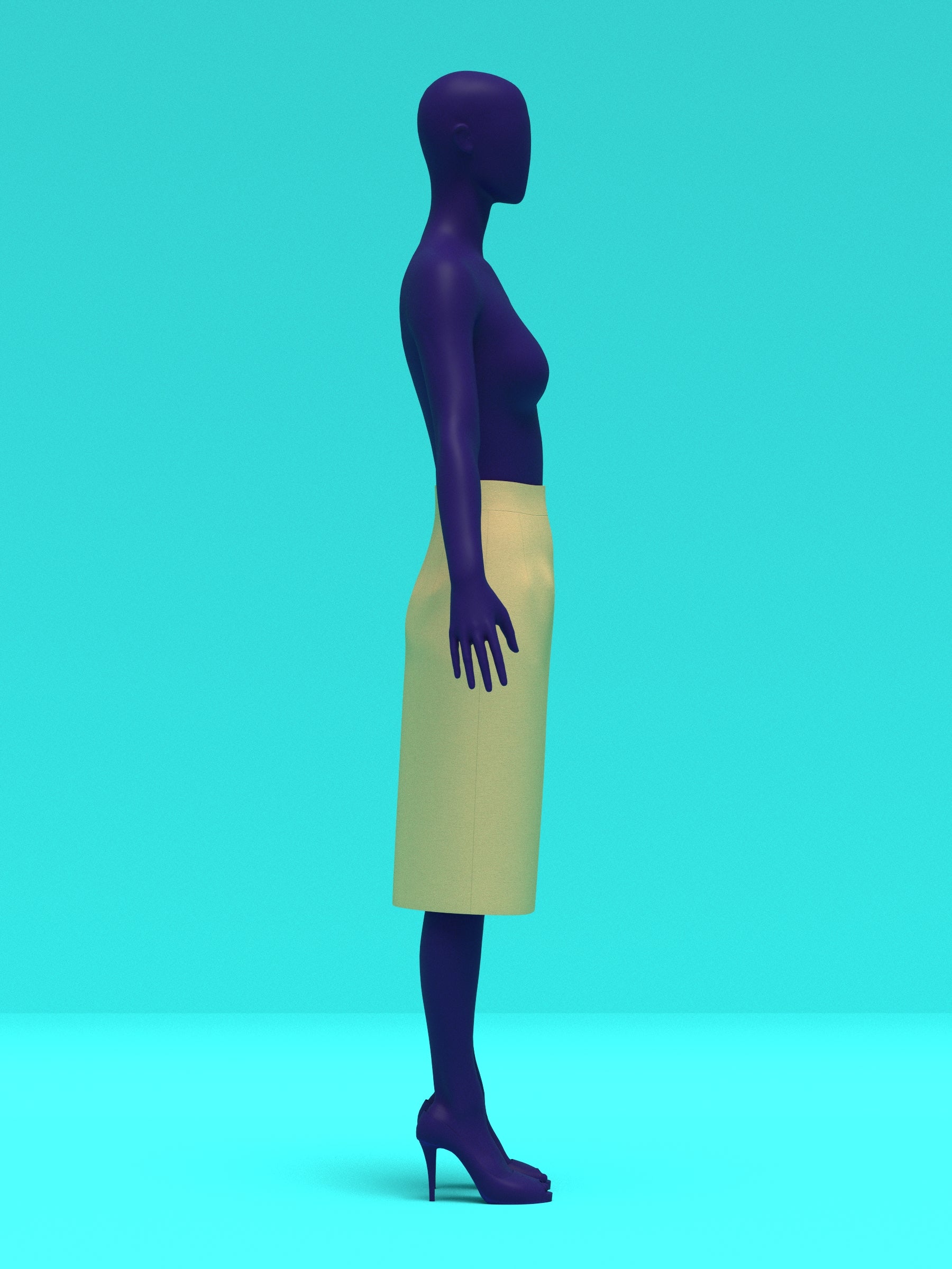 Skirt sloper PDF pattern block for drag queen fashion, non-stretch skirt base for DIY pattern making to create your own custom design in men’s and women’s sizes with hip pad adjustments