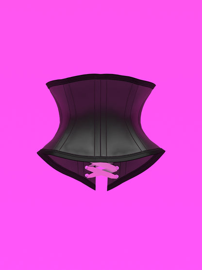 Open High Collar Neck Corset Sewing Pattern for Drag queens Cosplay Costume Fetish Alternative Goth Outfit by Katkow