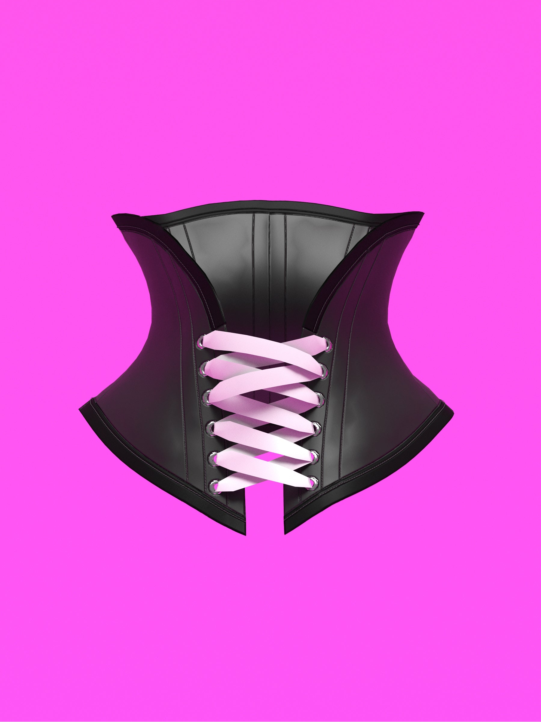 Open High Collar Neck Corset Sewing Pattern for Drag queens Cosplay Costume Fetish Alternative Goth Outfit by Katkow