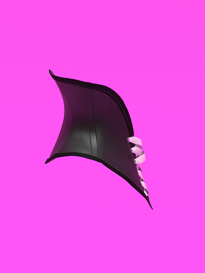 Open High Collar Neck Corset Sewing Pattern for Drag queens Cosplay Costume Fetish Alternative Goth Outfit by Katkow