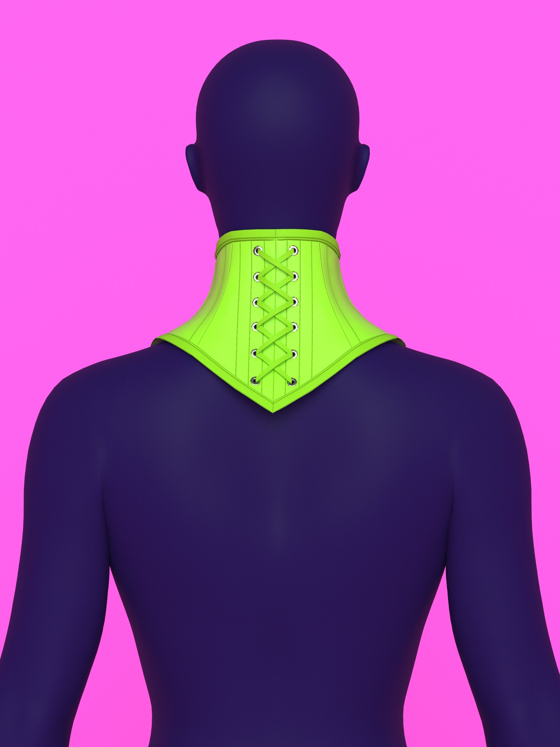 V-Cut Pointed Neck Corset Sewing Pattern for Drag Queens Cosplay Alternative Goth Fetish Costume Gear by Katkow