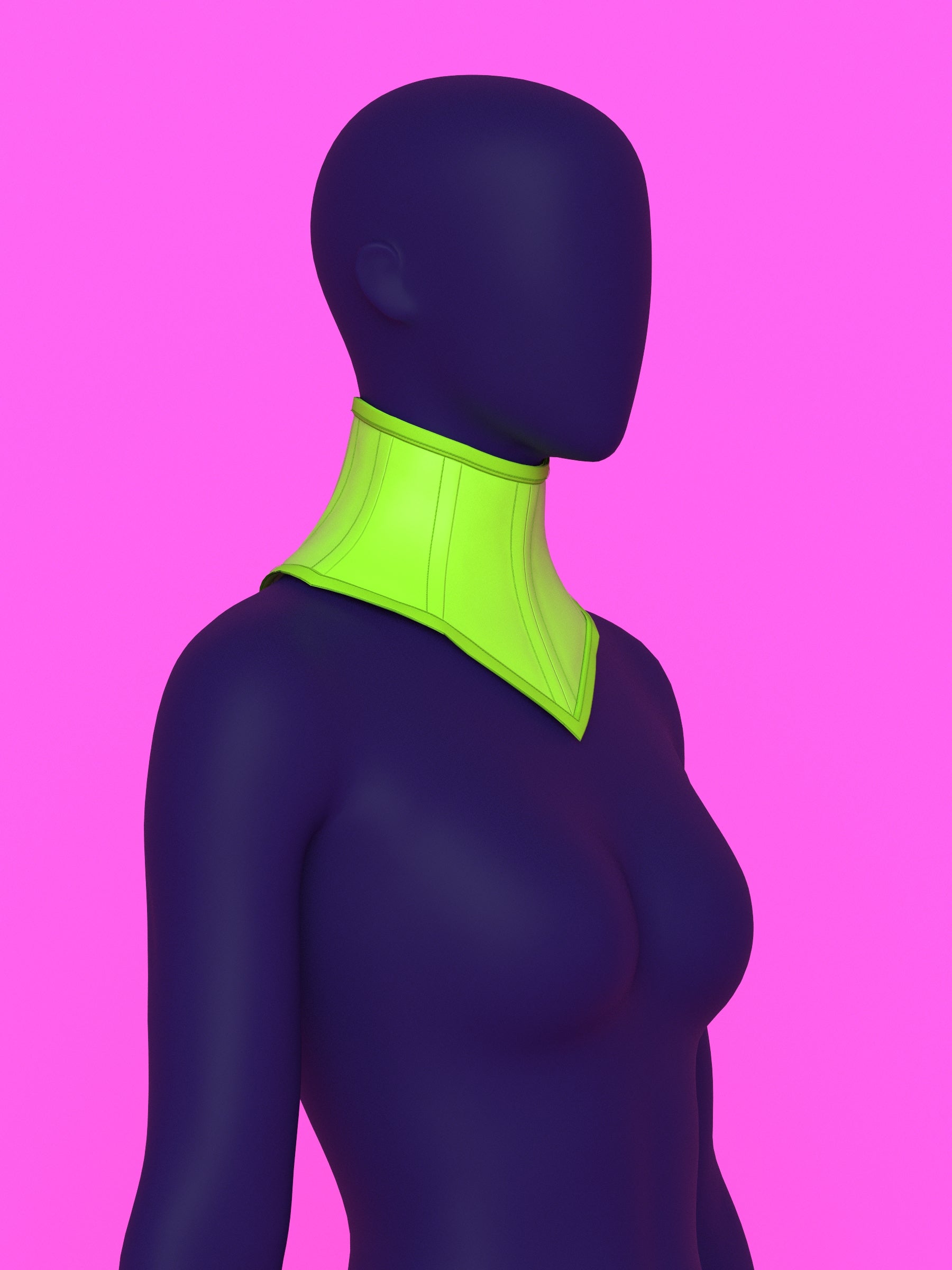 V-Cut Pointed Neck Corset Sewing Pattern for Drag Queens Cosplay Alternative Goth Fetish Costume Gear by Katkow