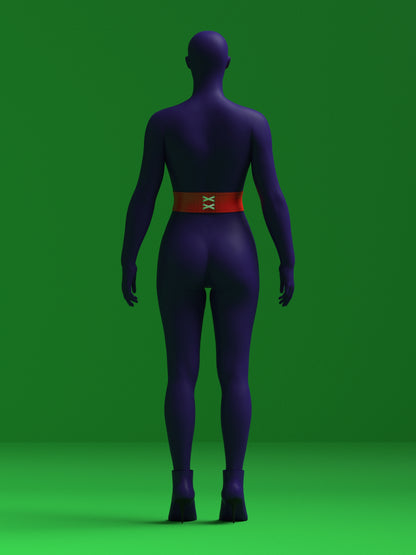 Belted Ribbon Top Sewing Pattern Corset Lace Belt for Drag Queens Sewing Pattern Costume Holiday Back