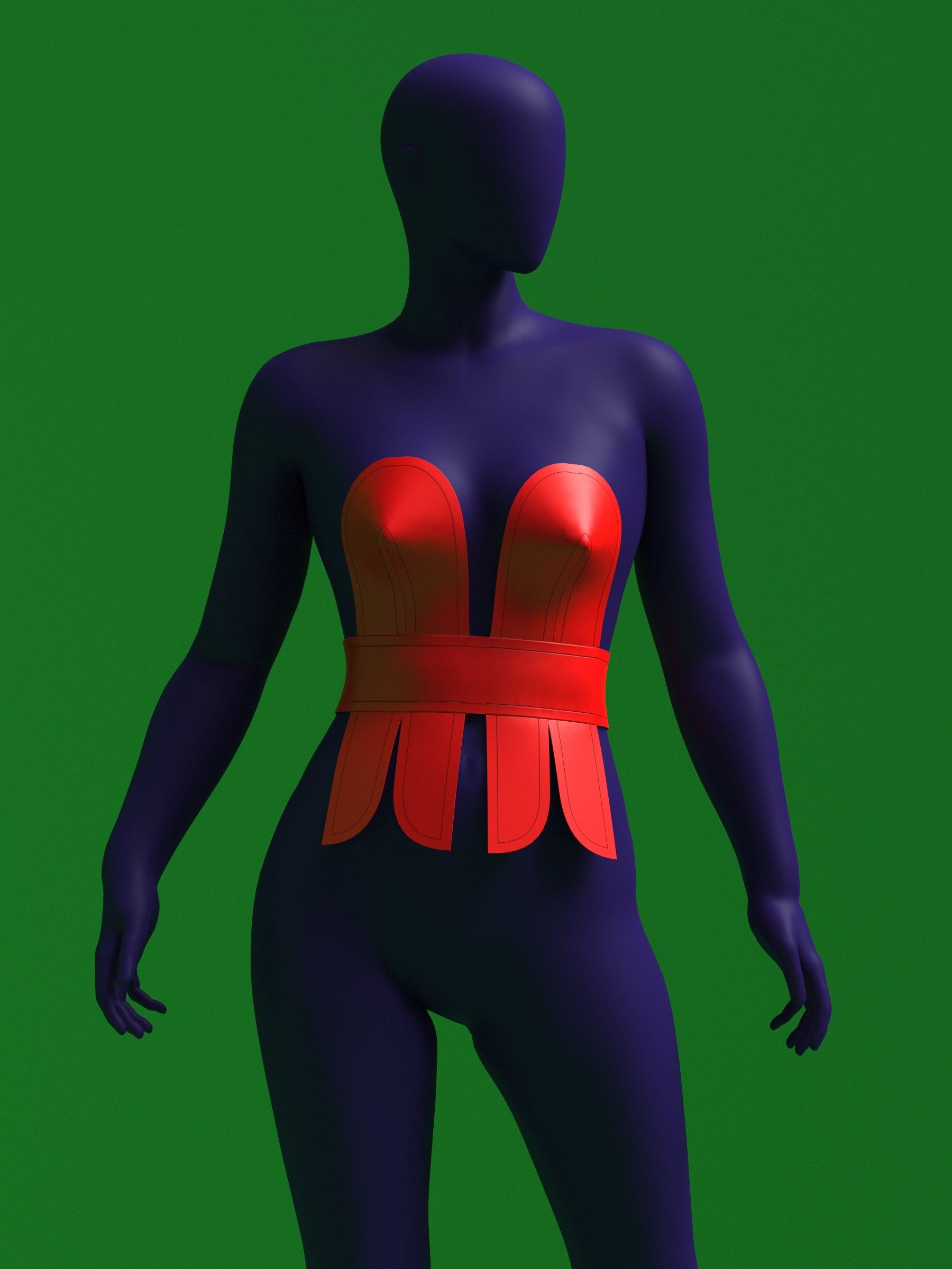 Belted Ribbon Top Sewing Pattern Corset Lace Belt for Drag Queens Sewing Pattern Costume Holiday Front