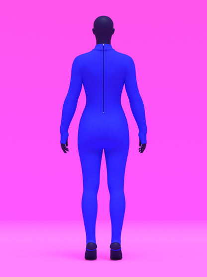 Full Catsuit Sewing Pattern for Drag Queens and Cosplay Stretch Bodysuit Dancewear Superhero Suit by Katkow Back Zipper