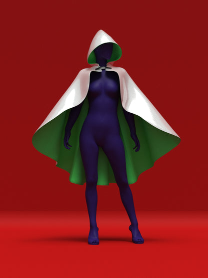 Gothic Oversized Cloak Sewing Pattern For Unisex Halloween Costume