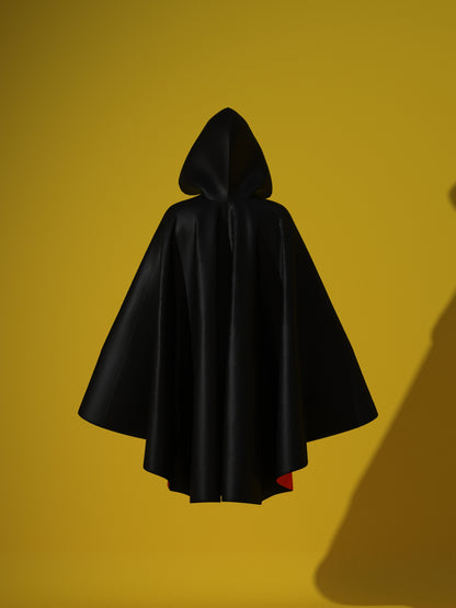 Gothic Oversized Cloak (XS-4X) Drag Queen Halloween Costume Sewing Pattern for Villain Fairytale Outfit Cosplay Back