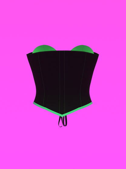 Heart Corset Top Sewing Pattern For Drag Queens Valentines Costume by Katkow Back