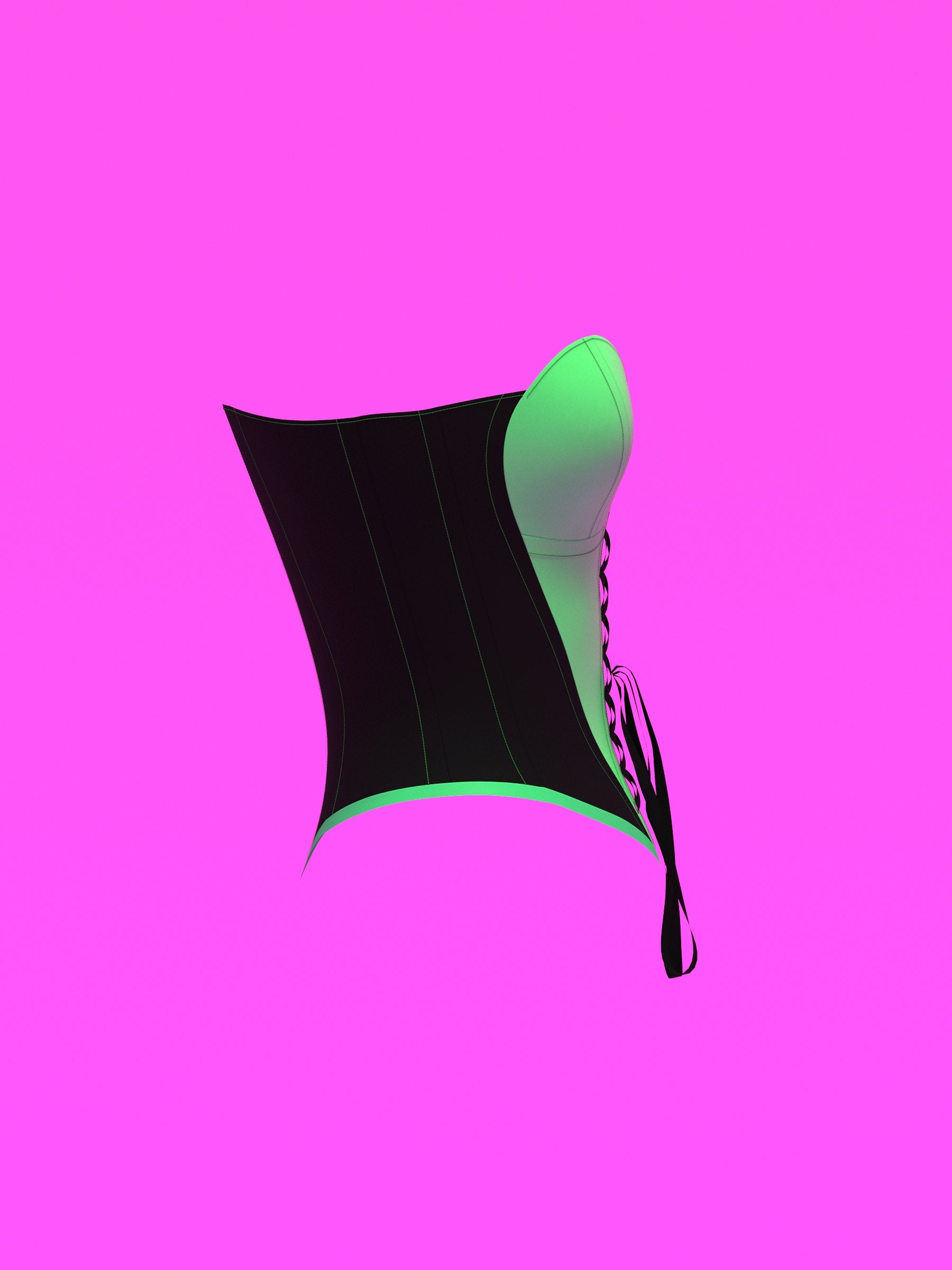 Heart Corset Top Sewing Pattern For Drag Queens Valentines Costume by Katkow Side