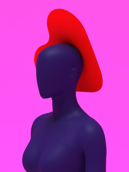 Heart Shaped Halo Hat Sewing Pattern for drag queens valentines accessory easy sew by Katkow 