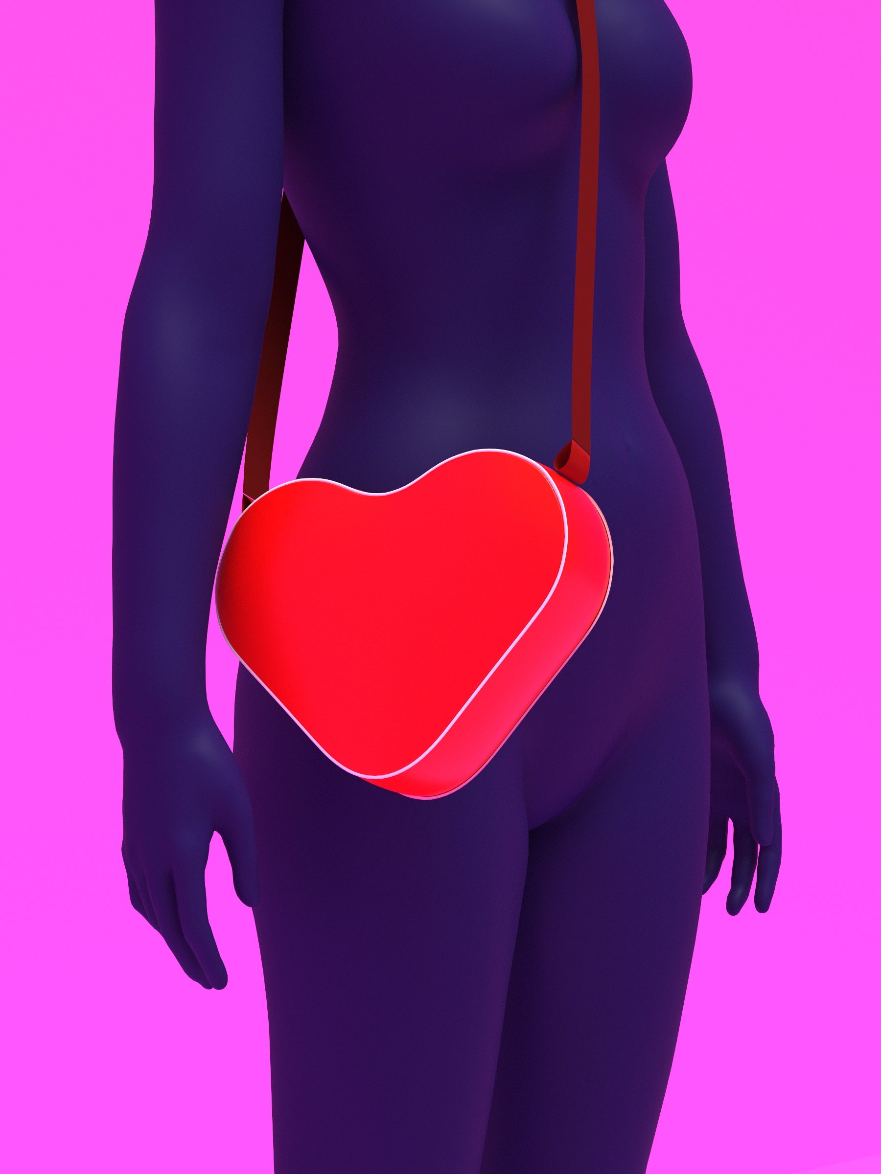 Heart Shaped Bag Sewing Pattern Purse Clutch Sling Cross-body Valentines Outfit Accessory