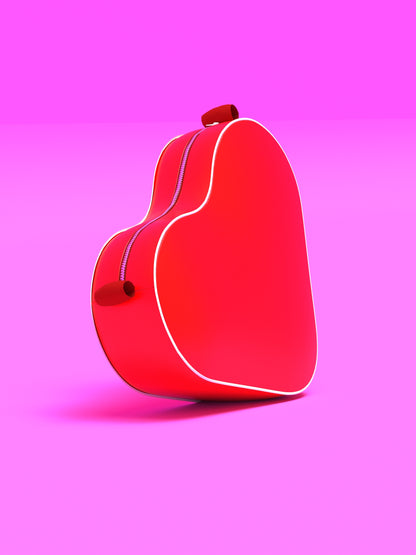 Heart Shaped Bag Sewing Pattern Purse Clutch Sling Cross-body Valentines Outfit Accessory