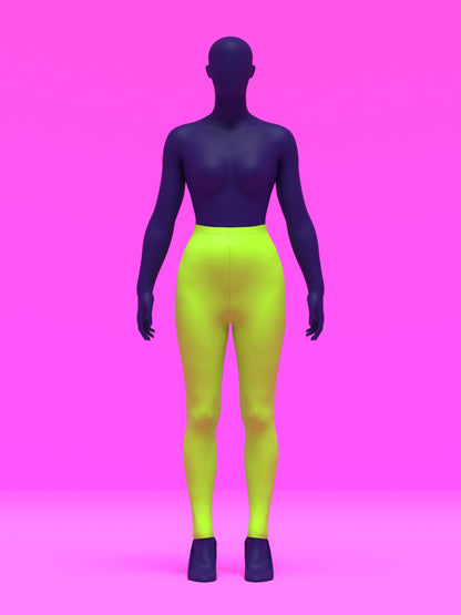 High Waisted Leggings Sewing Pattern (XS-4X) For Drag Queens pants bottoms stretch easy sew by Katkow front