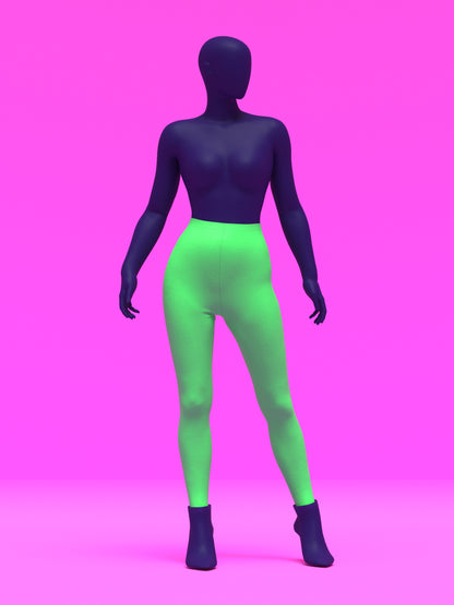 High Waisted Leggings Sewing Pattern (XS-4X) For Drag Queens pants bottoms stretch easy sew by Katkow 