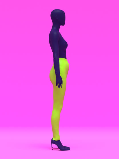 High Waisted Leggings Sewing Pattern (XS-4X) For Drag Queens pants bottoms stretch easy sew by Katkow side