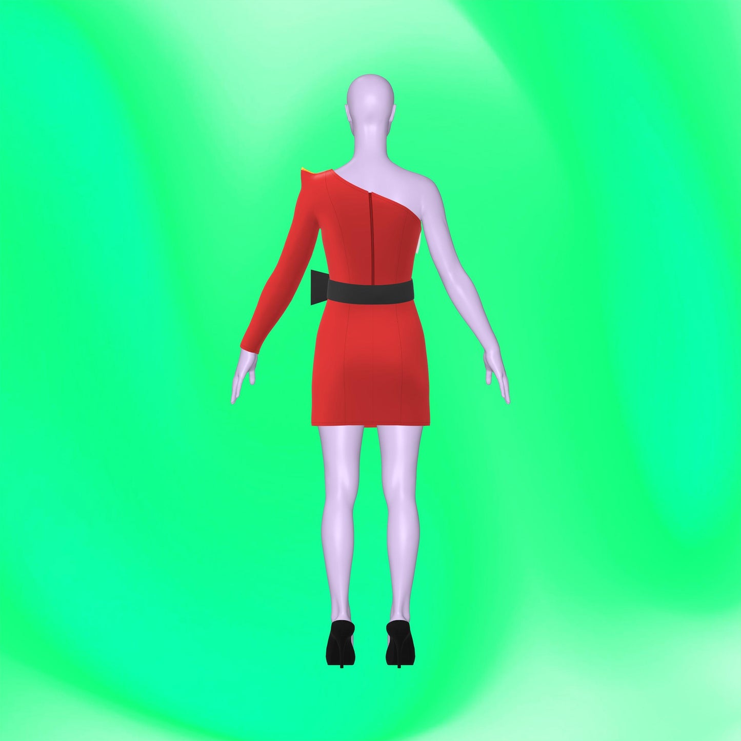 Katkow Asymmetric Sleeve Mini Dress Sewing Pattern (Sizes XS-4X) - PDF Made for Drag Queens Drag Queen Fashion Midi Dress Holiday Dress Santa Dress