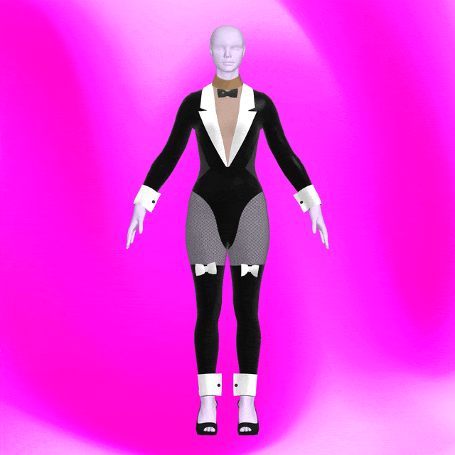 katkow drag queen tuxedo catsuit sewing pattern gif