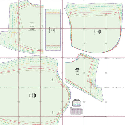 katkow drag queen hoodie shrug sewing pattern layout