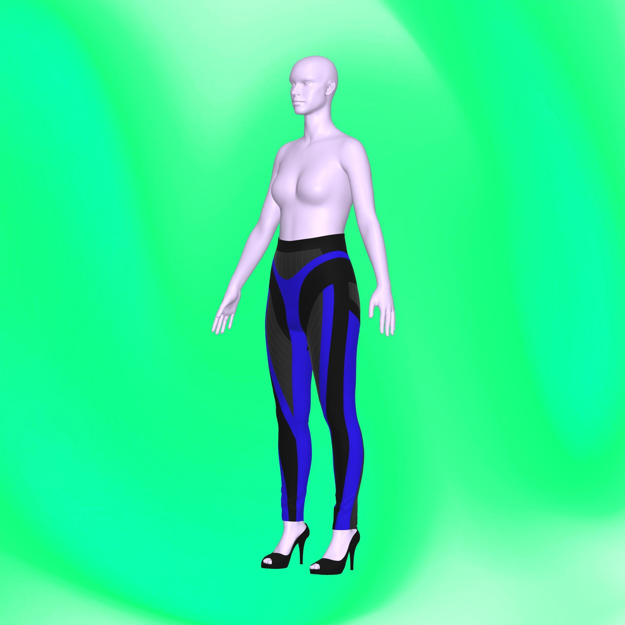 Stretch Colorblock Leggings Sewing Pattern Sizes XS 4X PDF Katkow stretch-colorblock-leggings-sewing-pattern-sizes-xs-4x-pdf-katkow