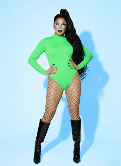 long sleeve leotard drag queen pose sour mandy by katkow sewing pattern for drag