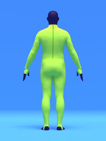 Men's Stretch Catsuit Sewing Pattern For Cosplay Superhero Suit Costume Easy Sew Bodysuit Onsie Leotard Dancewear Katkow