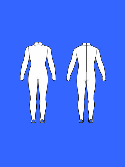 Men's Stretch Catsuit Sewing Pattern For Cosplay Superhero Suit Costume Easy Sew Bodysuit Onsie Leotard Dancewear Katkow