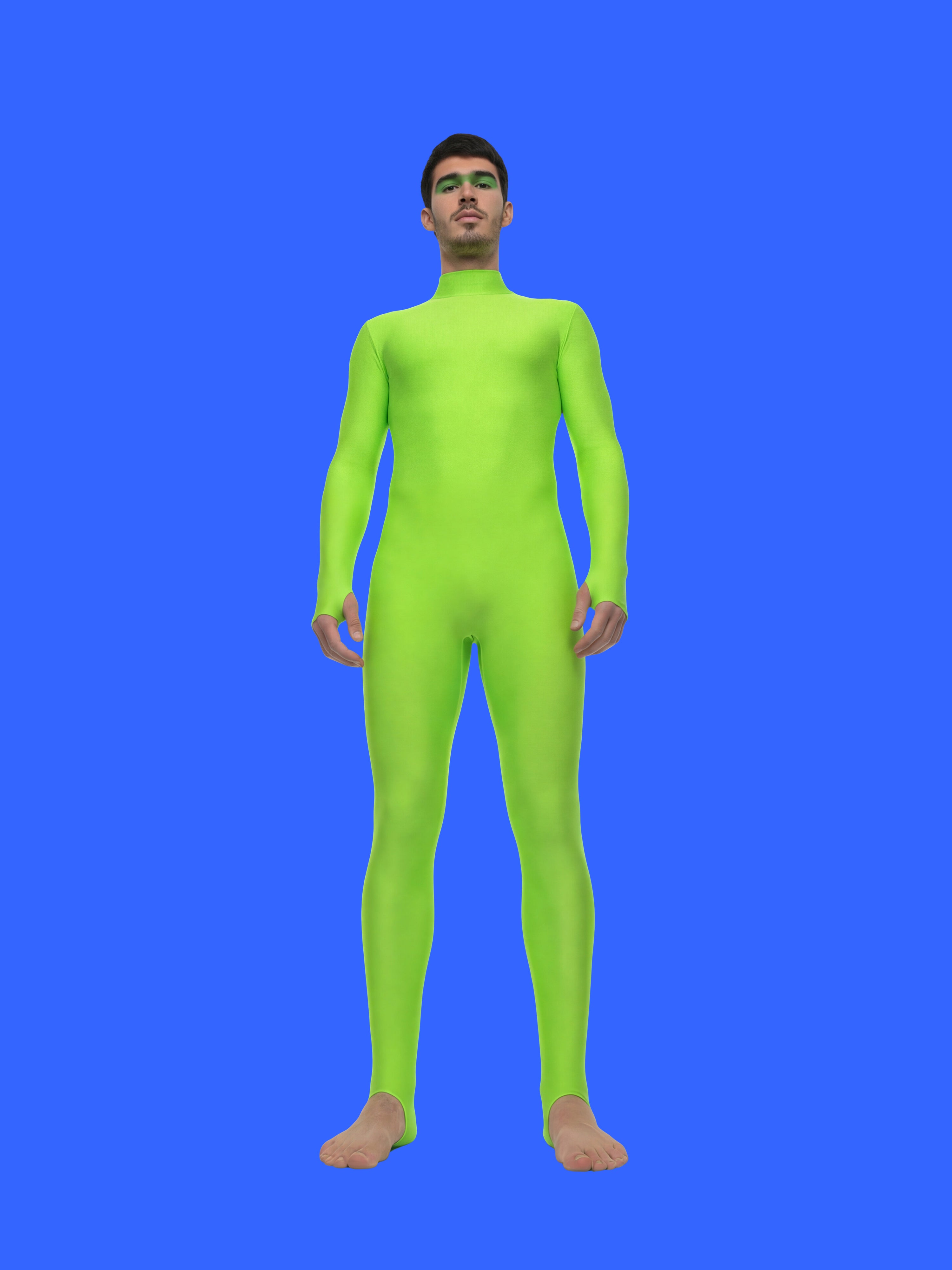 Men's Stretch Catsuit Sewing Pattern For Cosplay Superhero Suit Costume Easy Sew Bodysuit Onsie Leotard Dancewear Katkow