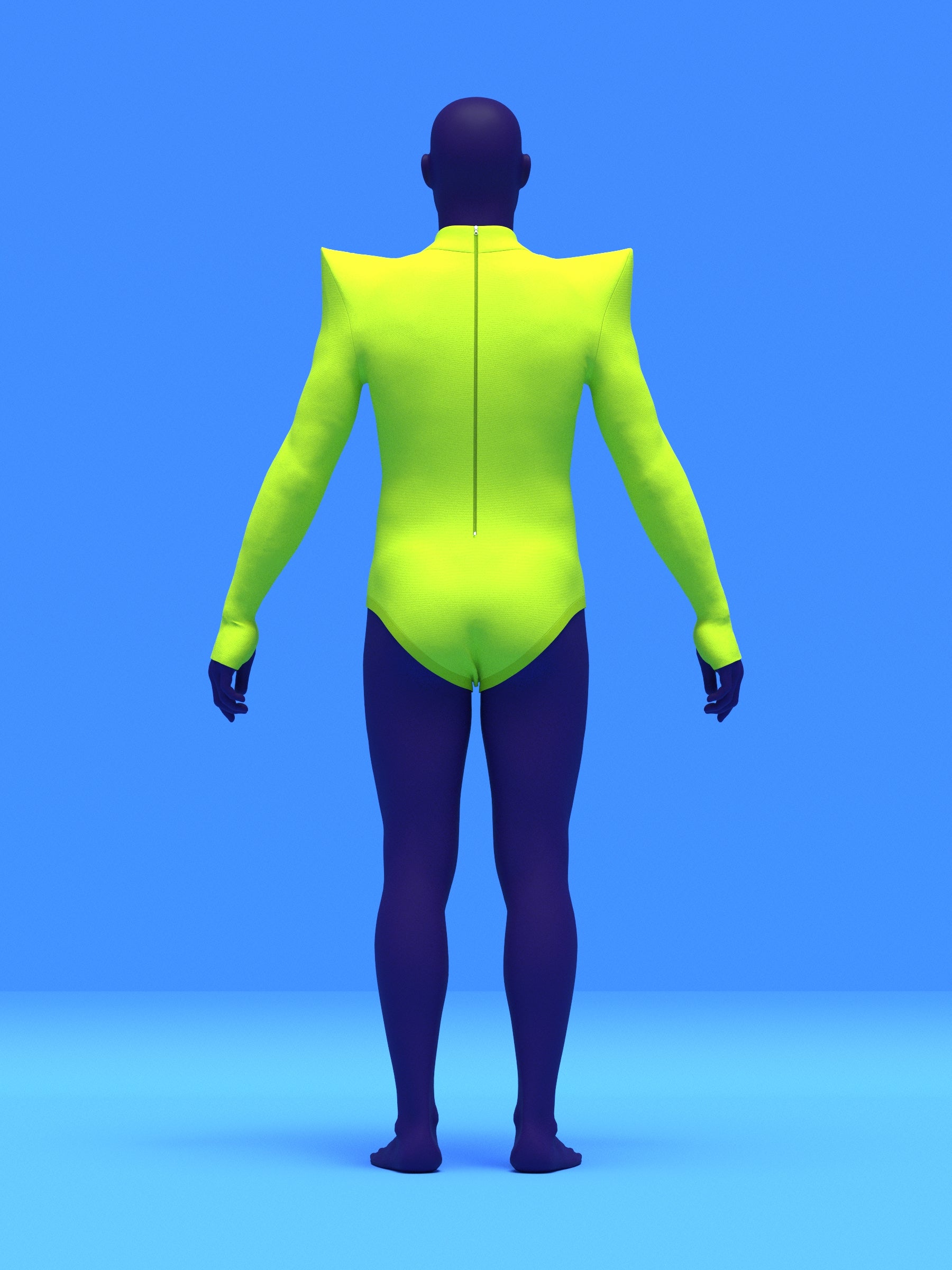 Men's Pointed Shoulder Leotard Sewing Pattern For Cosplay Bodysuit Stretch Easy Beginner Sew Superhero villain costume by Katkow 